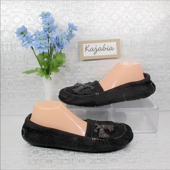 UGG Black Loafers Size 10 - Picture 1 of 7